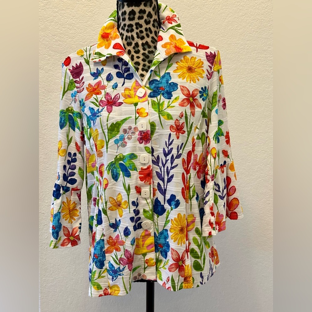 Ali Miles Floral Women's Top - Multicolor